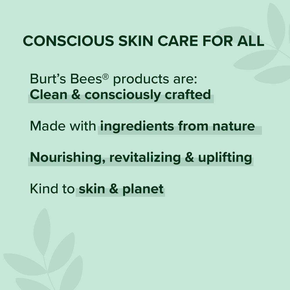 Hydratation 24h Burt's Bees, peau souple après application