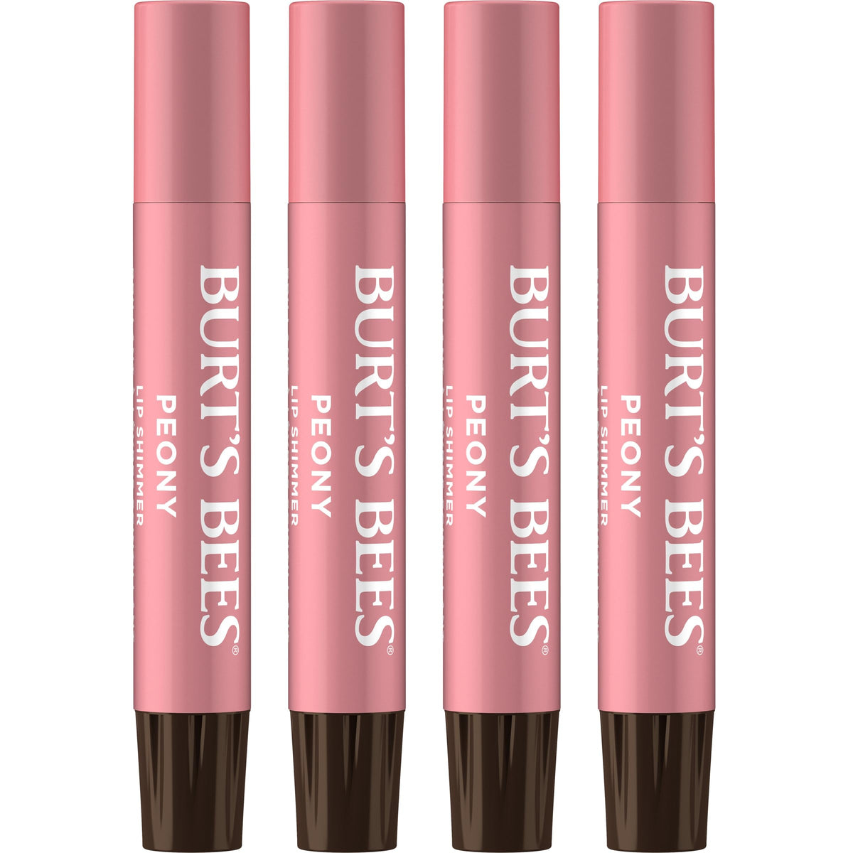 Burt's Bees Lèvres scintillantes Pivoine dans son étui recyclable, hydratation légère.