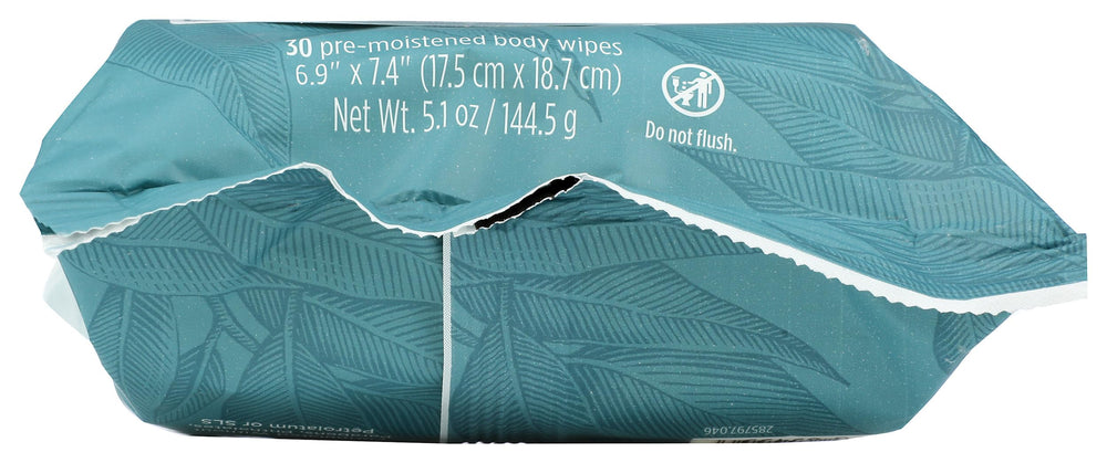 Sensation de fraîcheur post-sport des lingettes Burts Bees.
