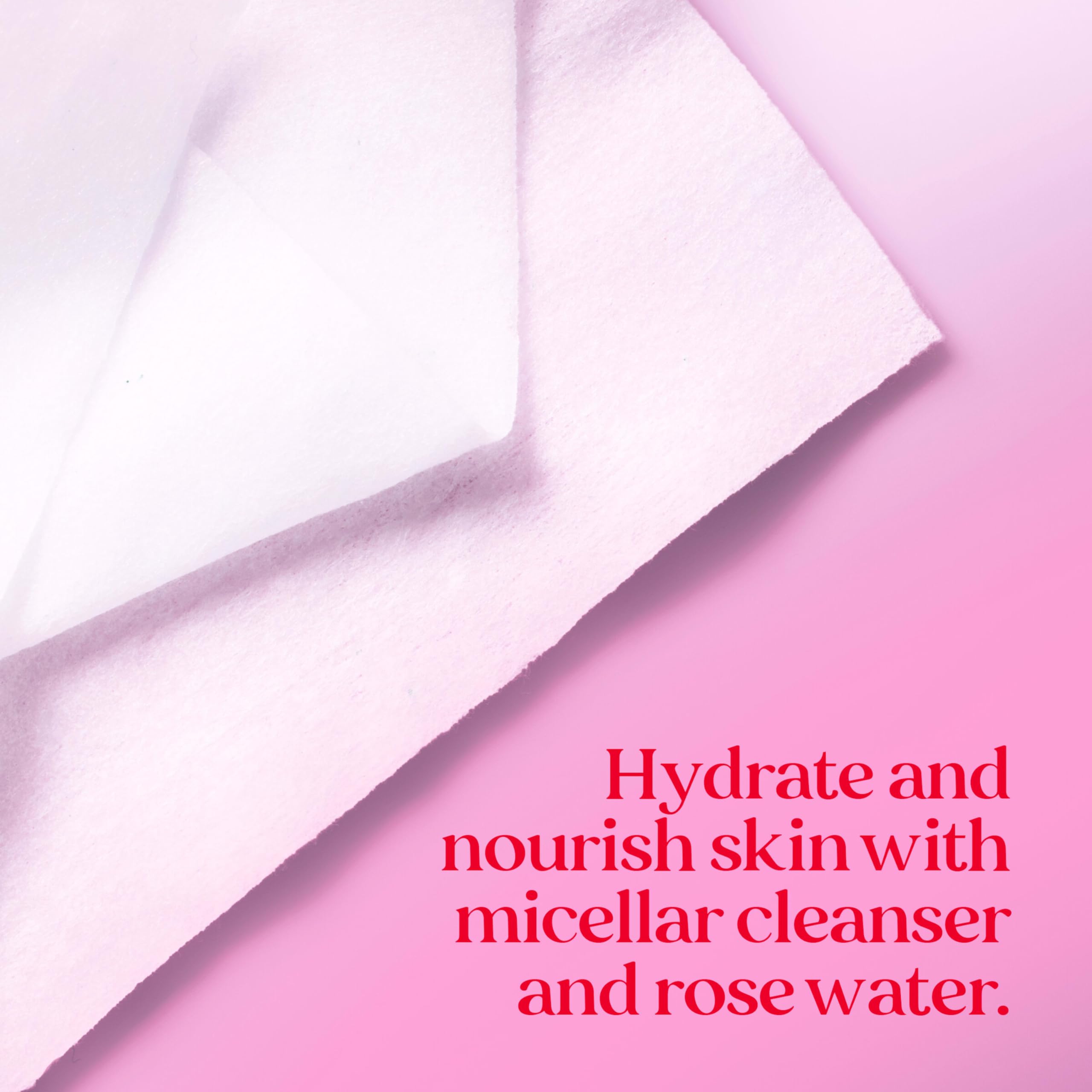 Lingettes visage Burt’s Bees micellaires eau de rose nettoient et hydratent.