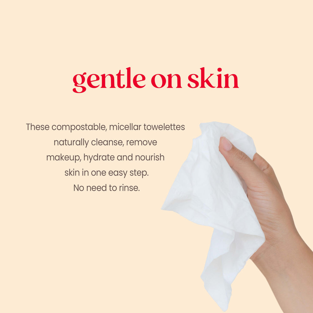 Lingettes hydratantes Burt’s Bees micellaires eau-de-rose pour peau équilibrée.
