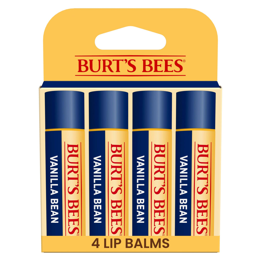 Baume Burt's Bees Vanille – tube: hydratation durable pour lèvres sèches.