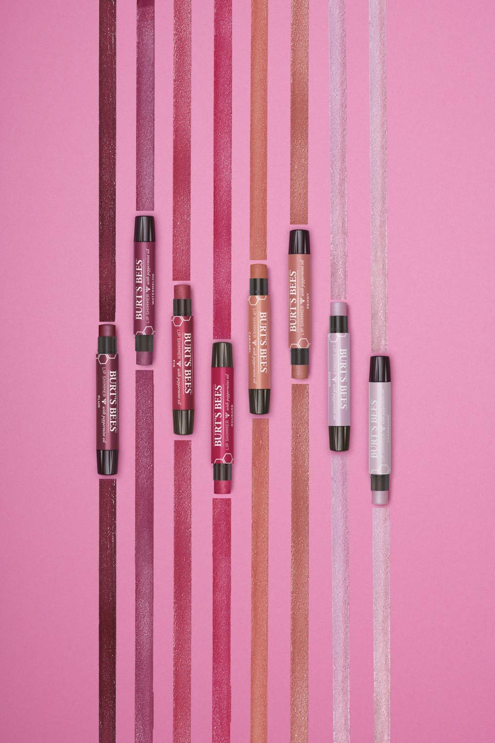 Burt's Bees Lip Shimmer emballage tube: format compact pour emporter.