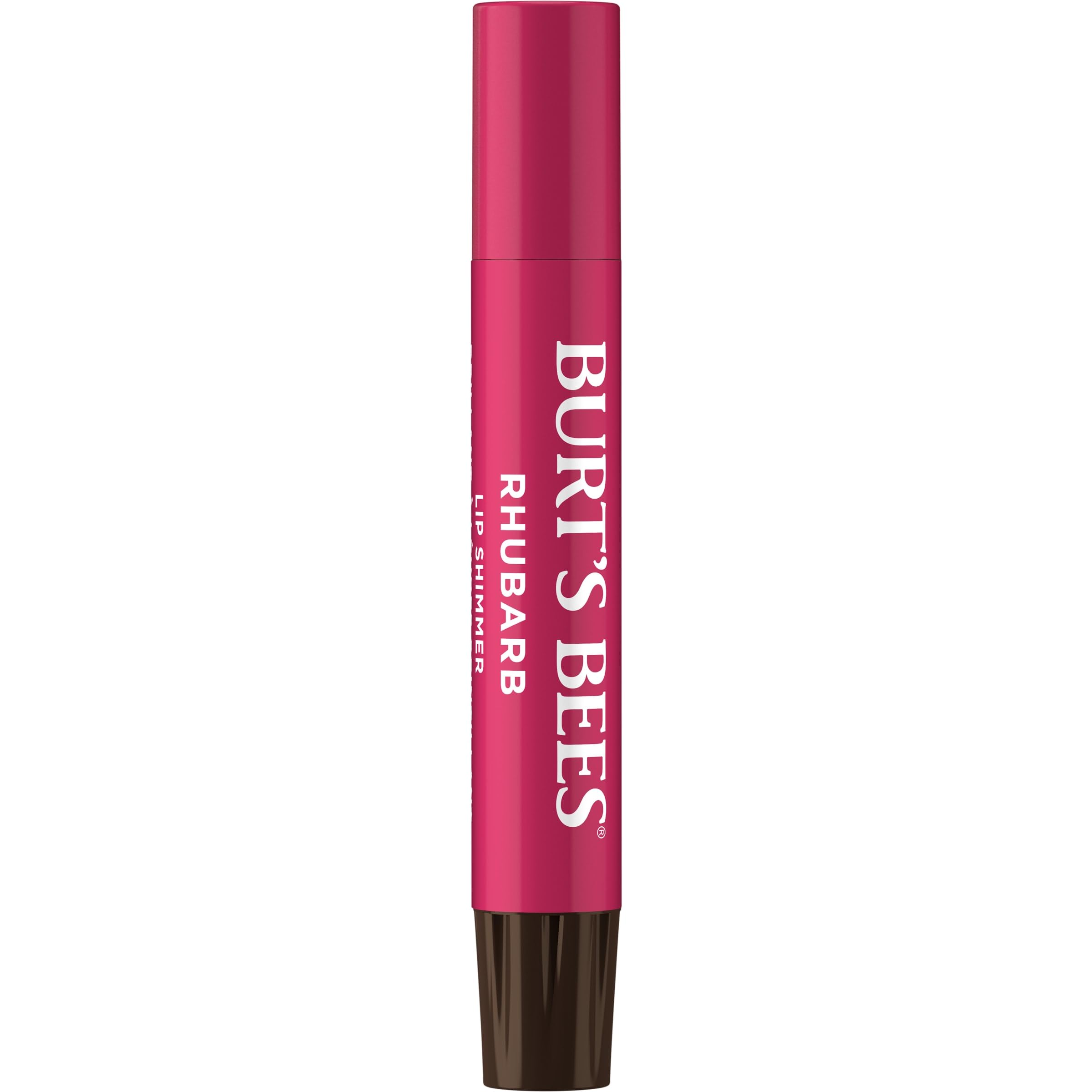Texture cremeuse du Lip Shimmer Rhubarb sur le stick.