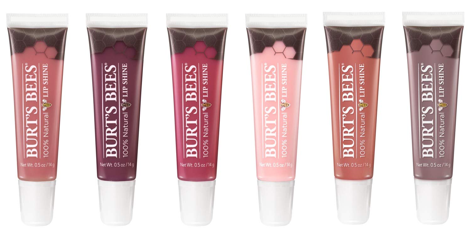 Burt's Bees Lip Shine Spontanéité — étui élégant pour rangement pratique.