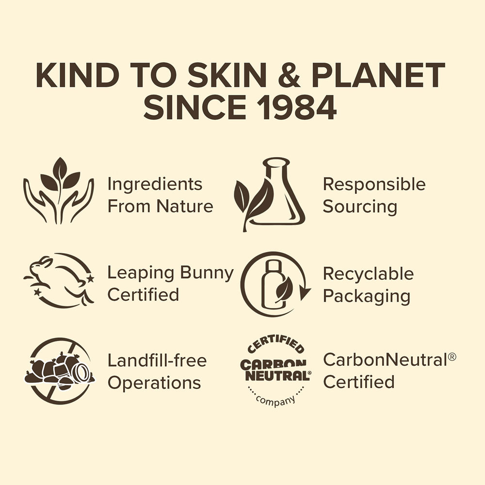 Lotion Burt's Bees absorption rapide non gras — peau souple après application.