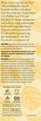 Lotion Burt's Bees pieds, usage quotidien, hydratation et sensation de fraîcheur.