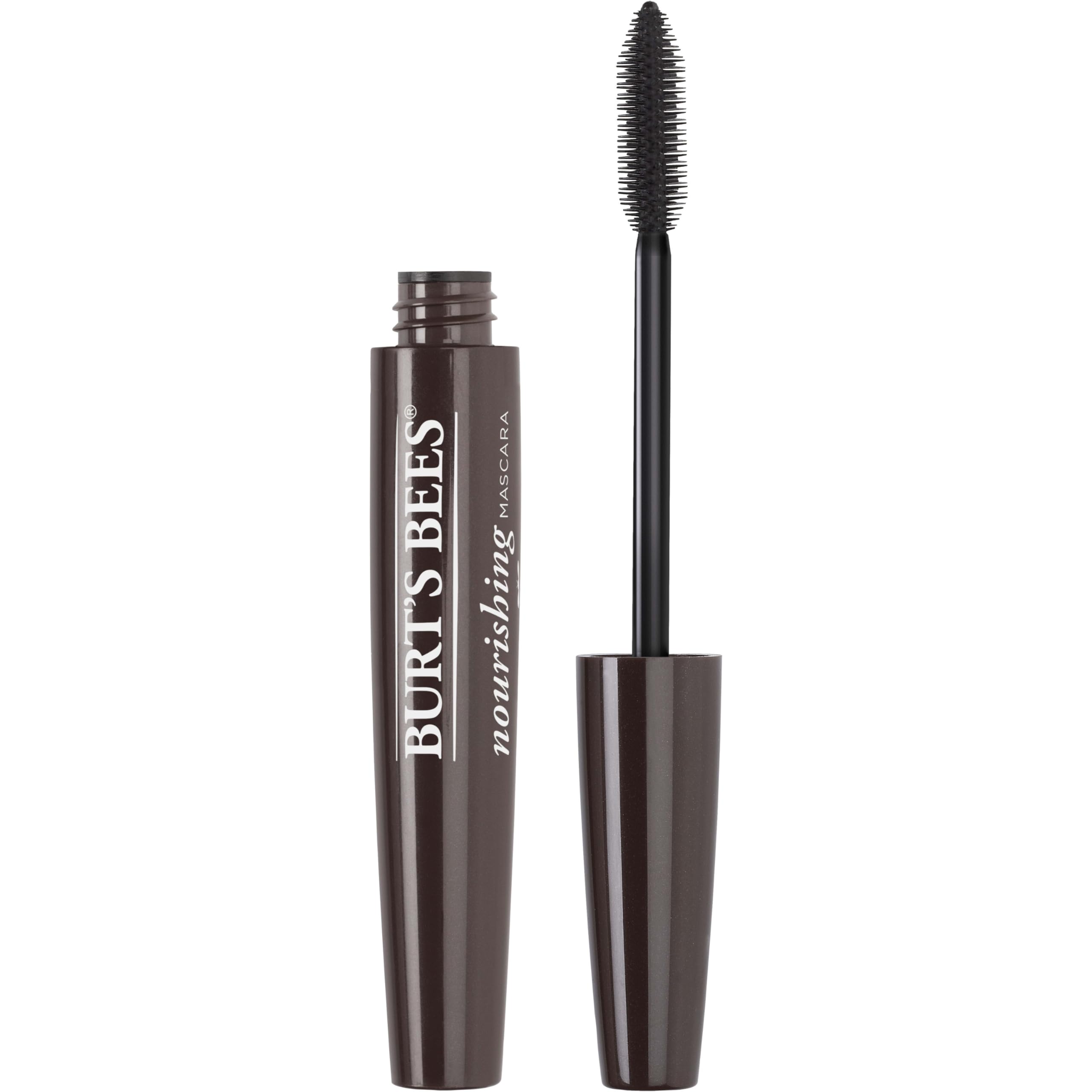 Mascara Burt's Bees nourrissant au noir classique avec brosse-applicateur précise.
