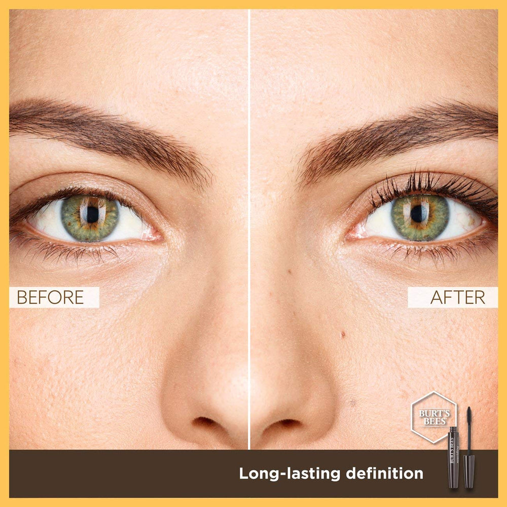 Mascara Burt's Bees sans parabènes et sans phtalates, pour les yeux sensibles.