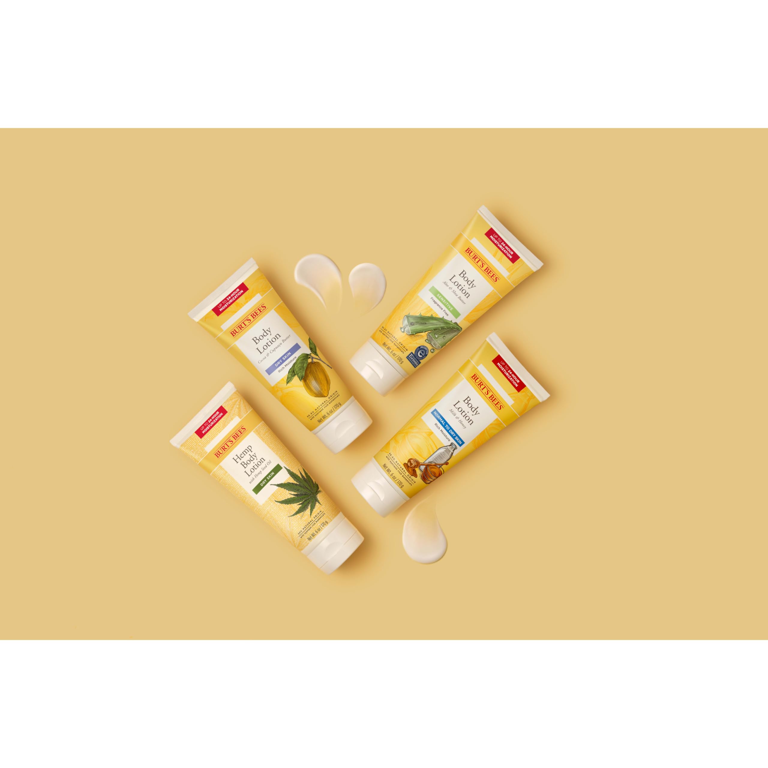 Huile de coco et huile de pépins de raisin dans Burt's Bees Milk & Honey.