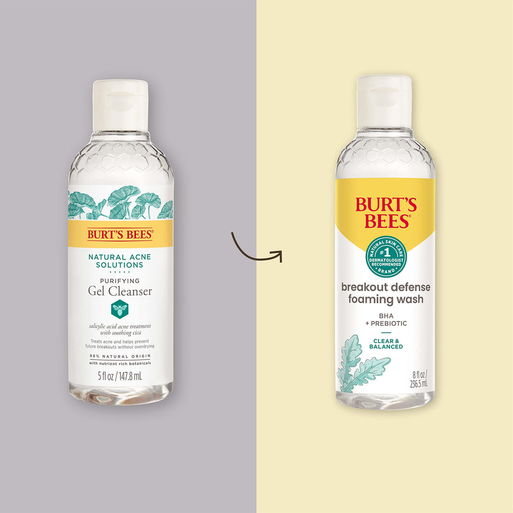 Frottement de la mousse Burt's Bees Defense montrant l’effet nettoyant.