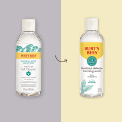 Frottement de la mousse Burt's Bees Defense montrant l’effet nettoyant.