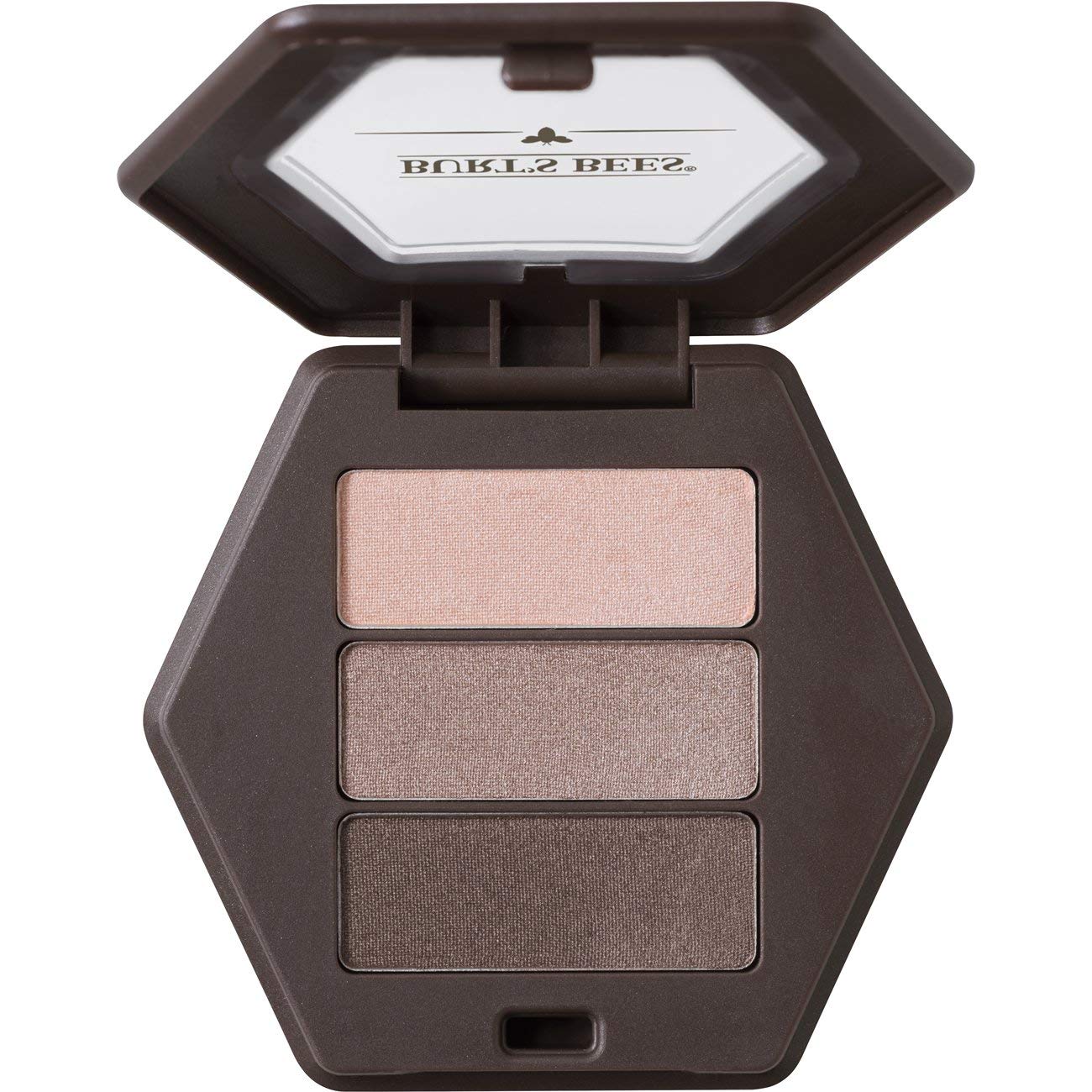 Palette Burt's Bees Ombres Trio – nuances scintillantes nude pour un regard lumineux et durable.