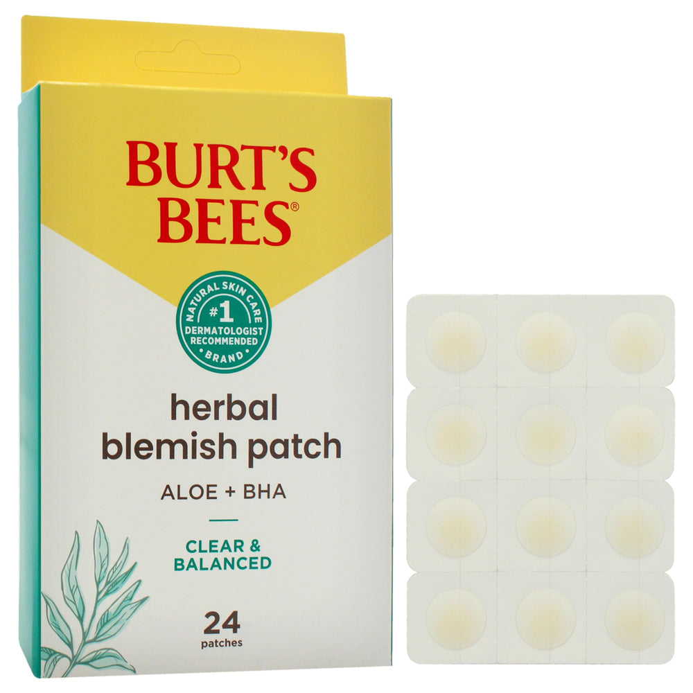 Patch Burt's Bees, adhérence discrète et formulation naturelle pour peau sensible