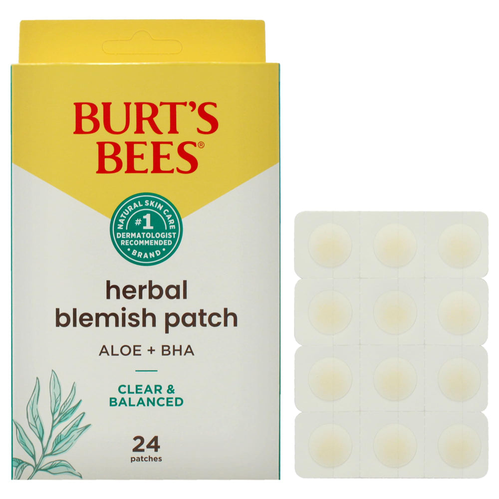Patch Burt's Bees, application douce ciblant l'imperfection et garde la zone propre