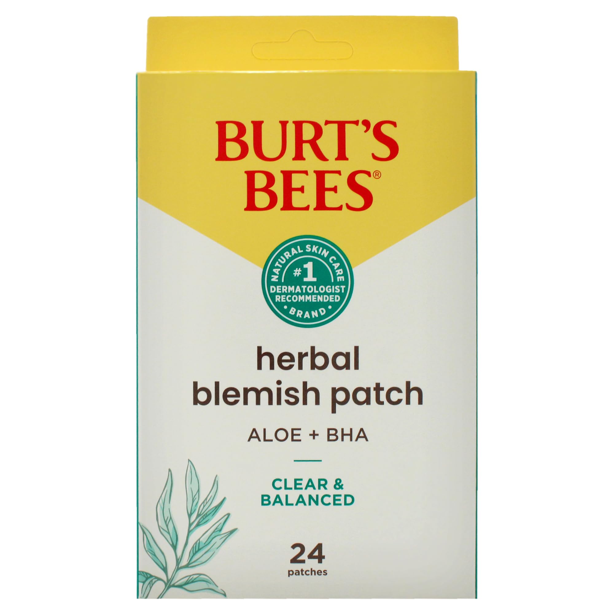 Patch Burt's Bees, ciblage d'imperfections avec une solution légère