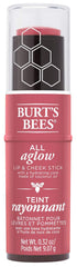Burts Bees Peony Pool Stick Lèvres et Joues couleur naturelle et hydratation