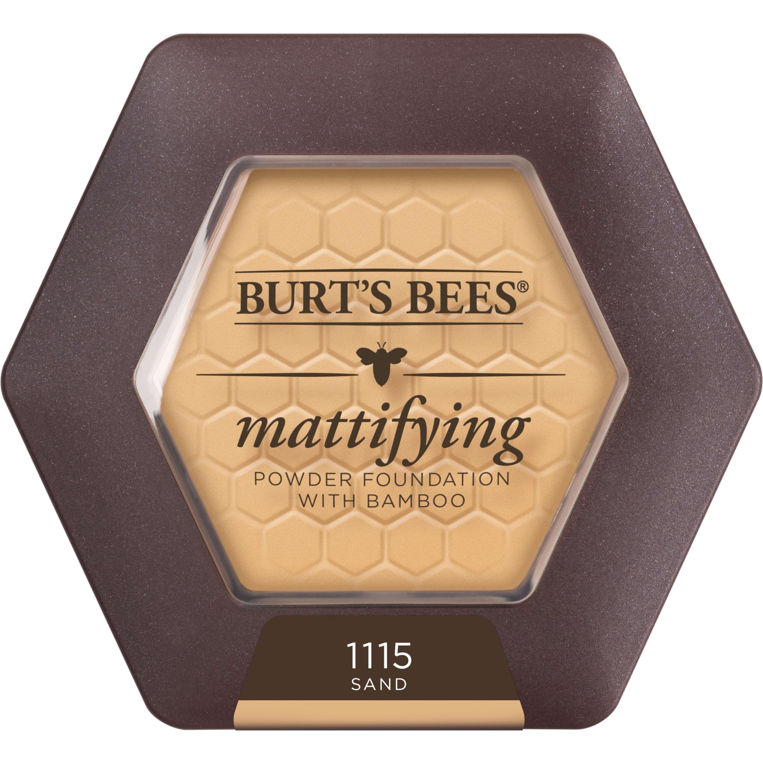 Burts Bees Poudre Matte Sable - disponible en six teintes pour divers tons de peau.