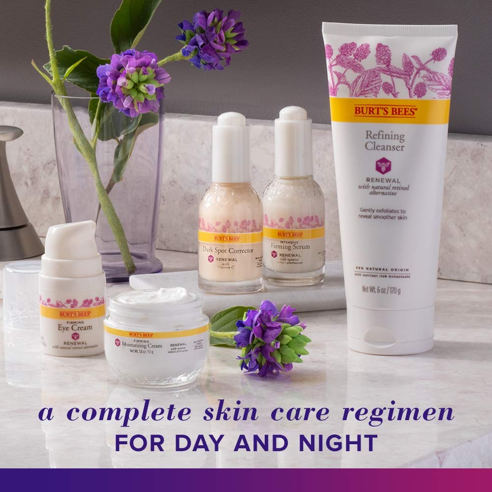 Emballage simple et naturel de Burt's Bees Renewal.