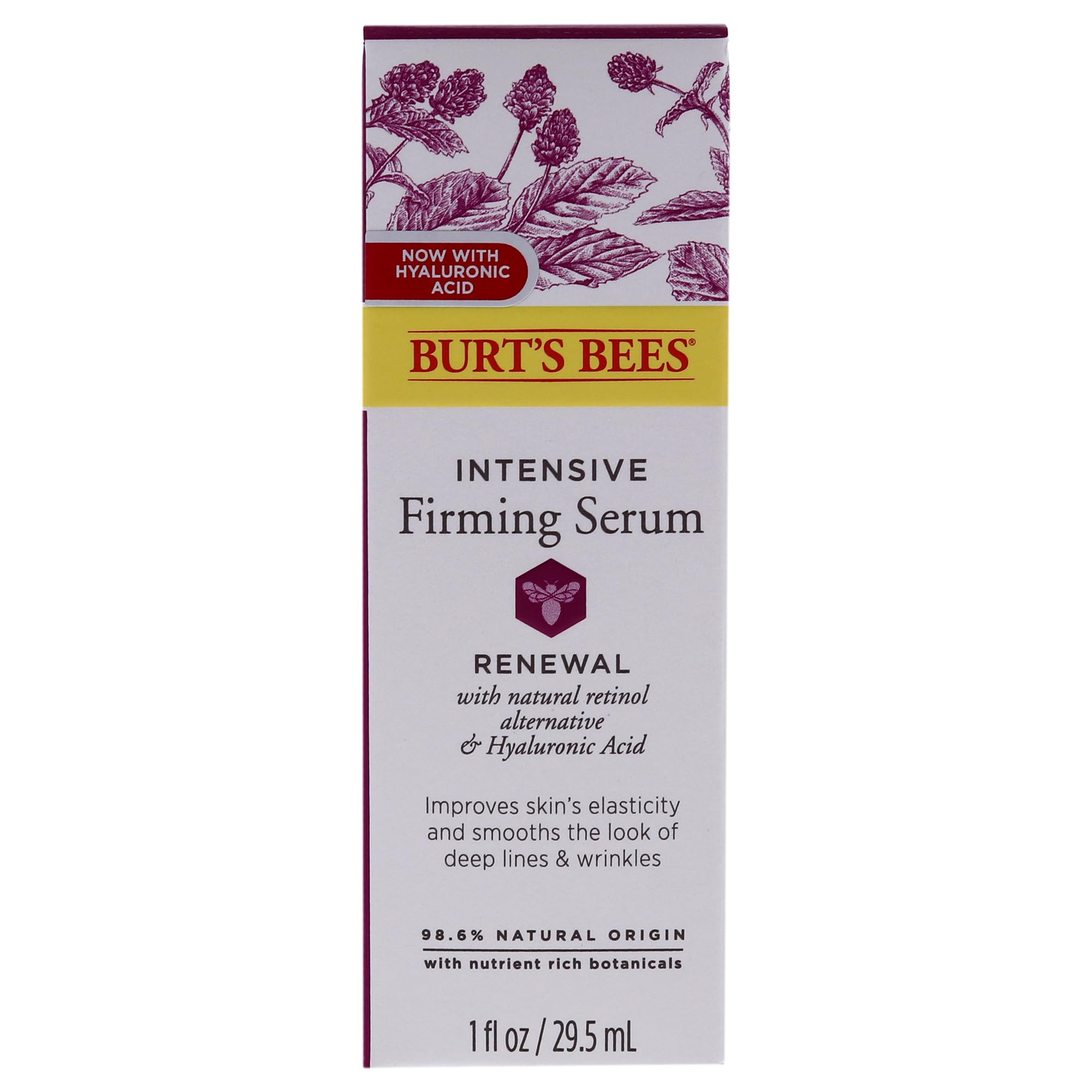 Sérum Burt's Bees Renewal, pomme hydratante pour peau souple.