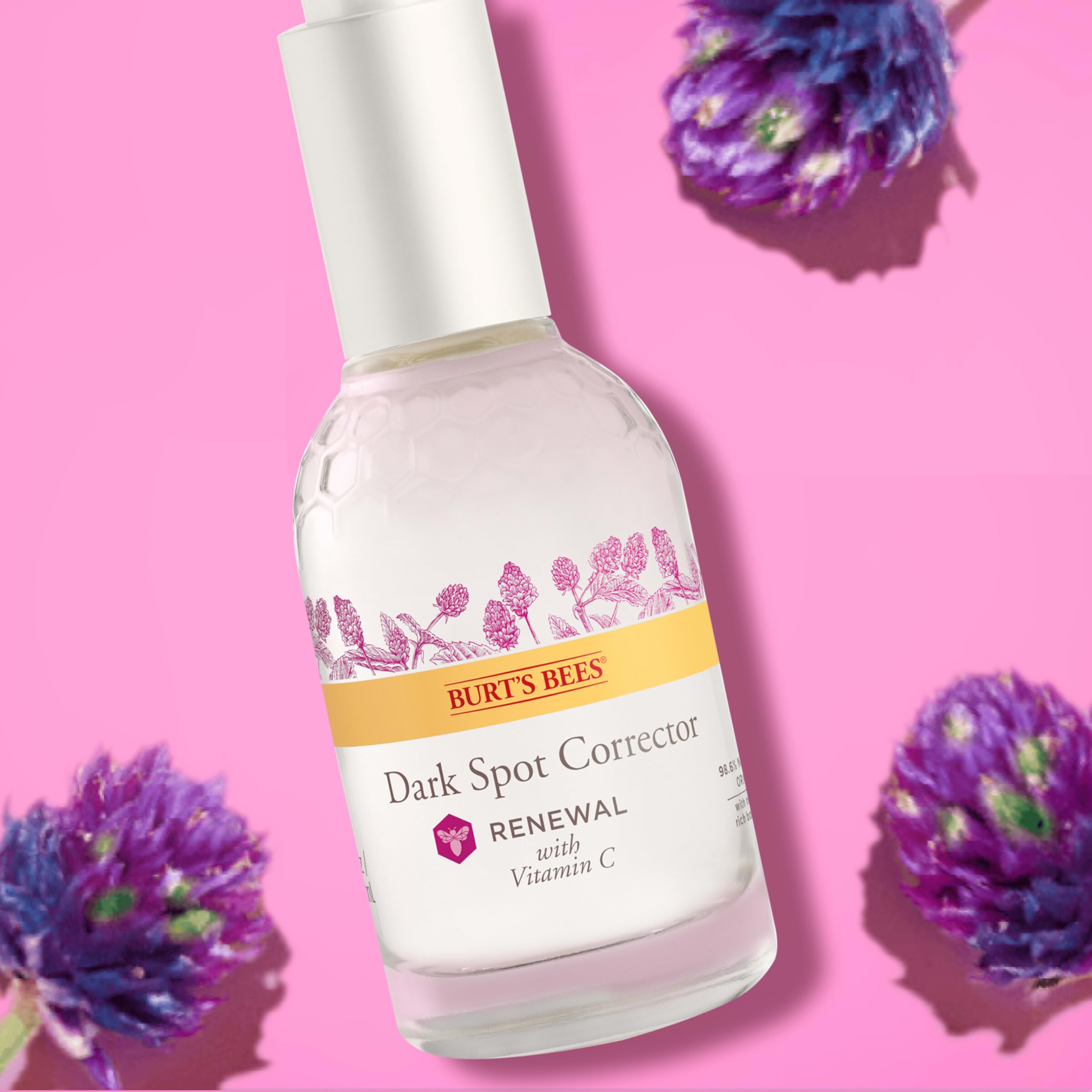 Burt's Bees Renewal taches sombres : visuel montre ciblage correcteur