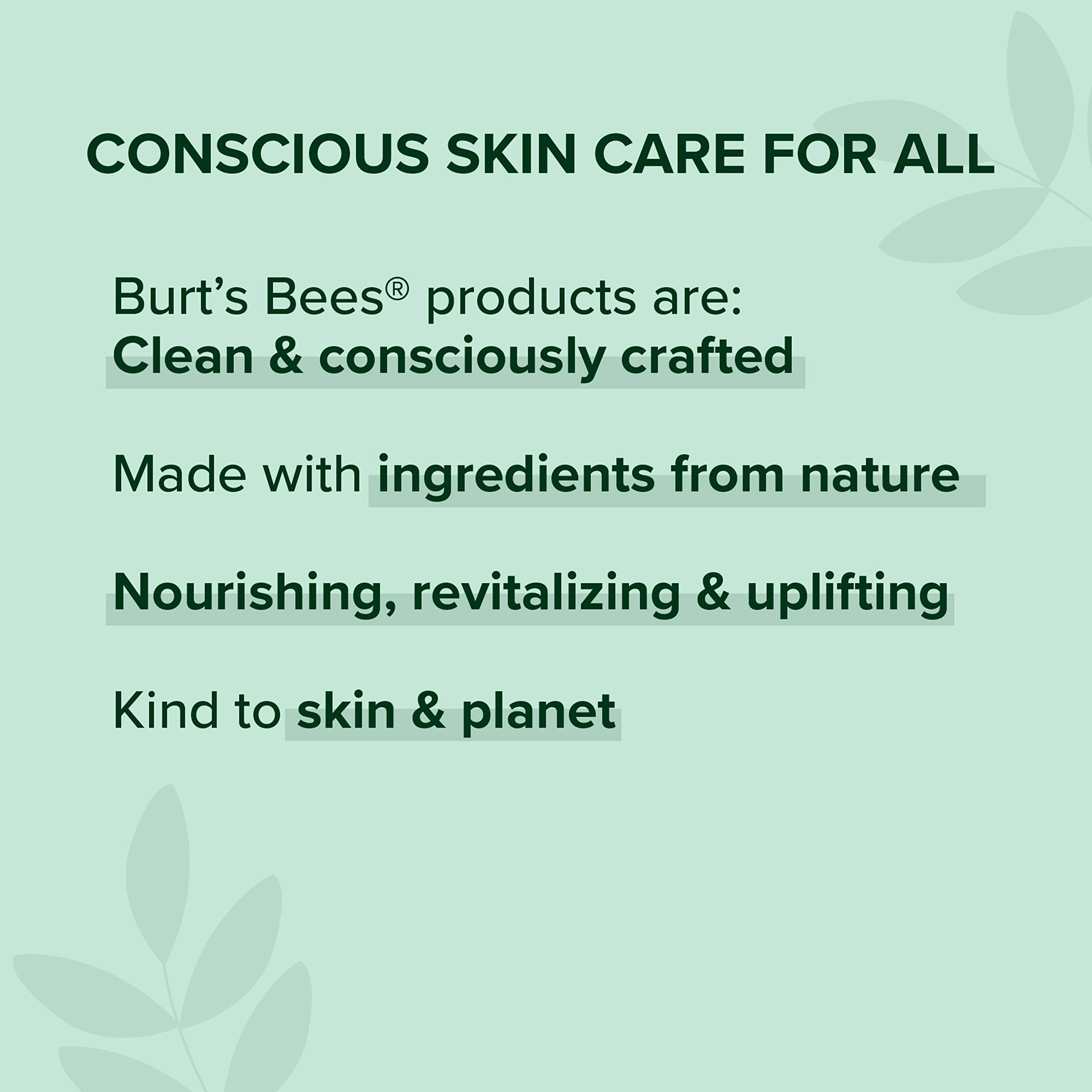 Finition brillante et légère avec Rose Falls Burt's Bees.