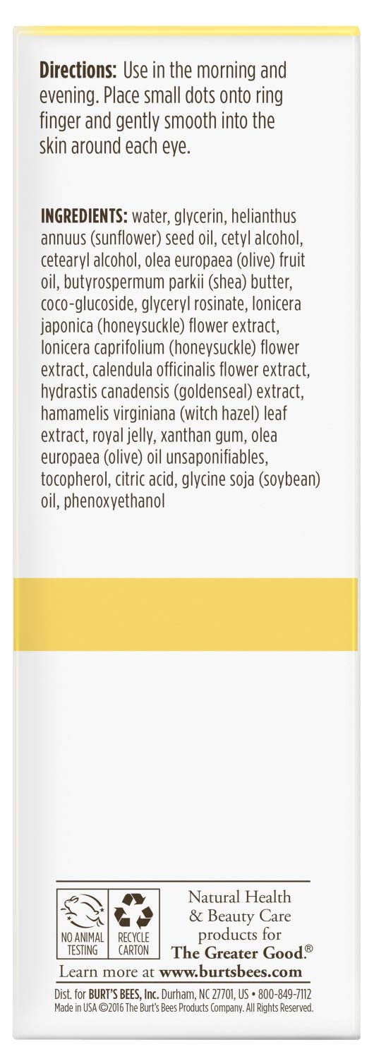 Soin sans parfum Burt's Bees pour peaux sensibles.