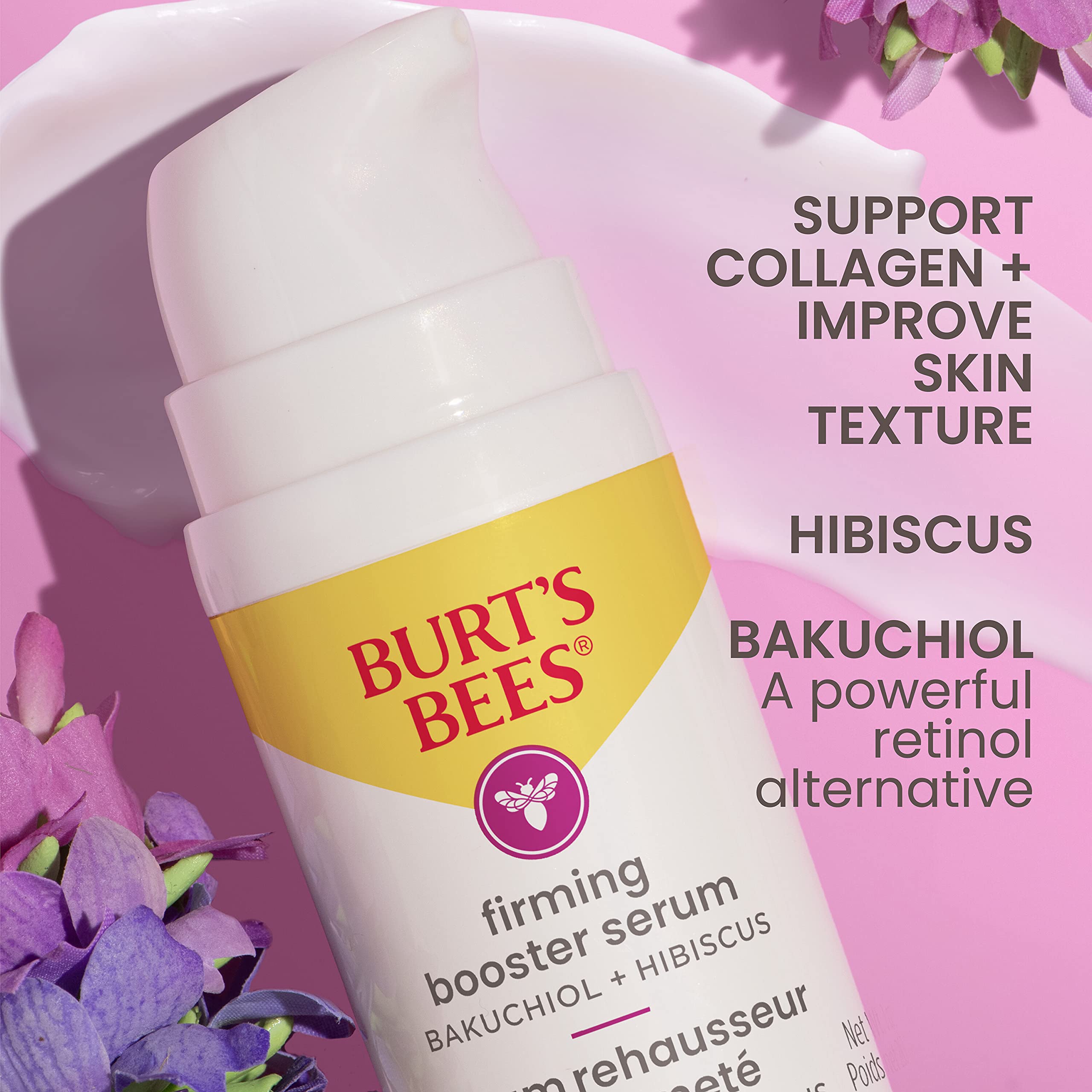 Burts Bees serum seul ou melange: utilisation flexible avec crème