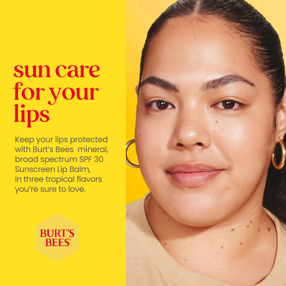 Zinc oxide-based SPF 30 lip balm by Burt's Bees.