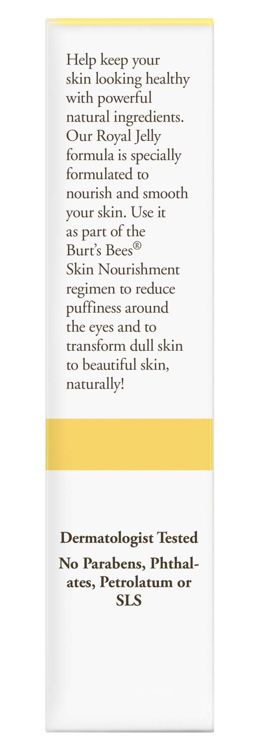Texture crème légère Burt's Bees appliquée sur le contour.