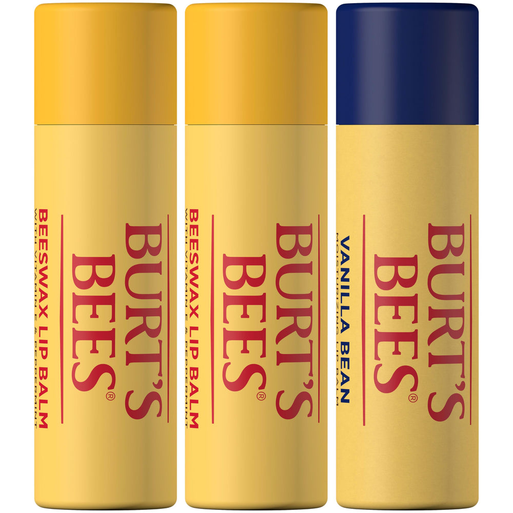 Trio de tubes Burt's Bees prêts à être transportés