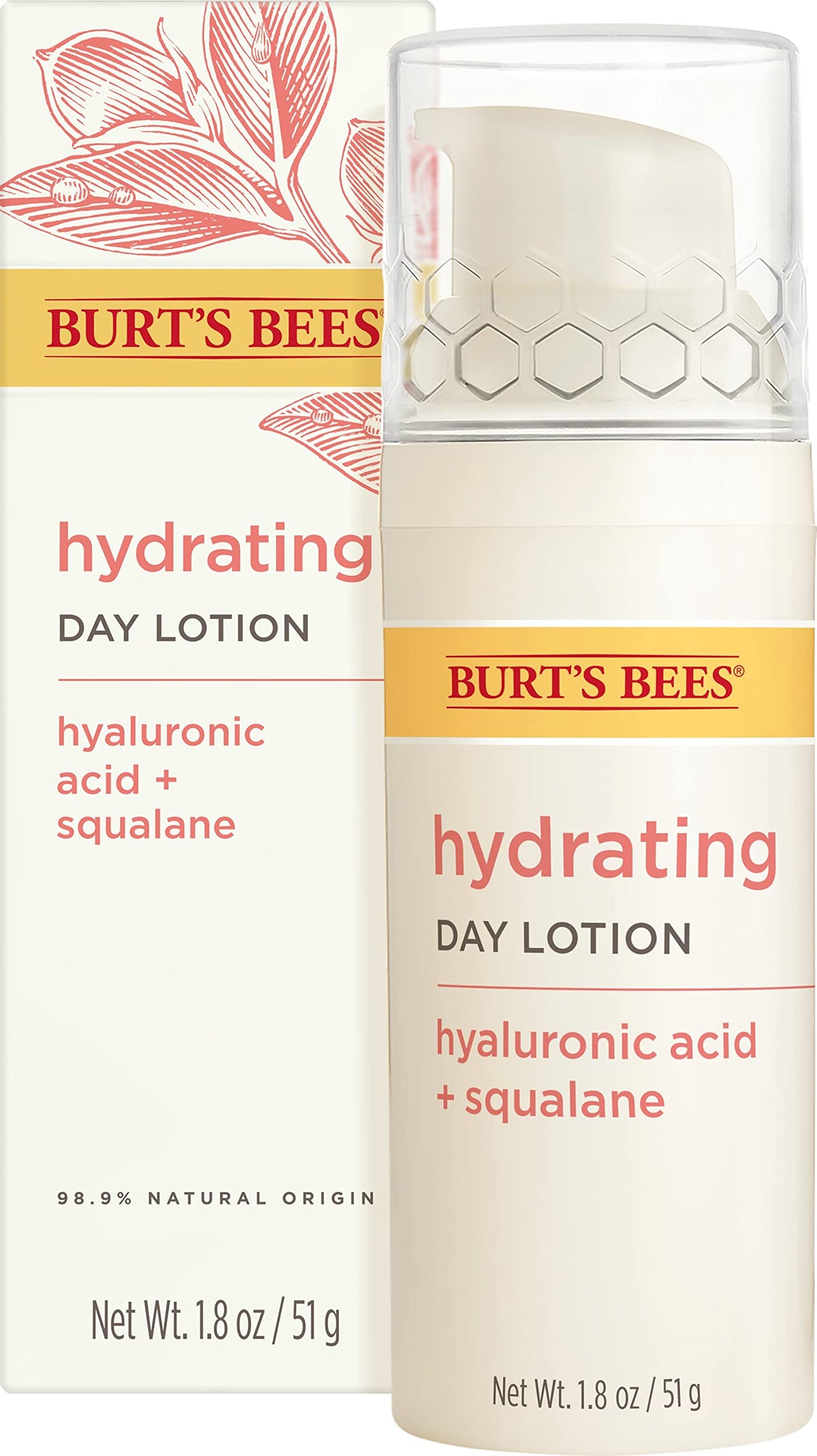 Burts Bees Lotion de Jour Éclatante – bouteille prête à hydrater rapidement la peau sèche.