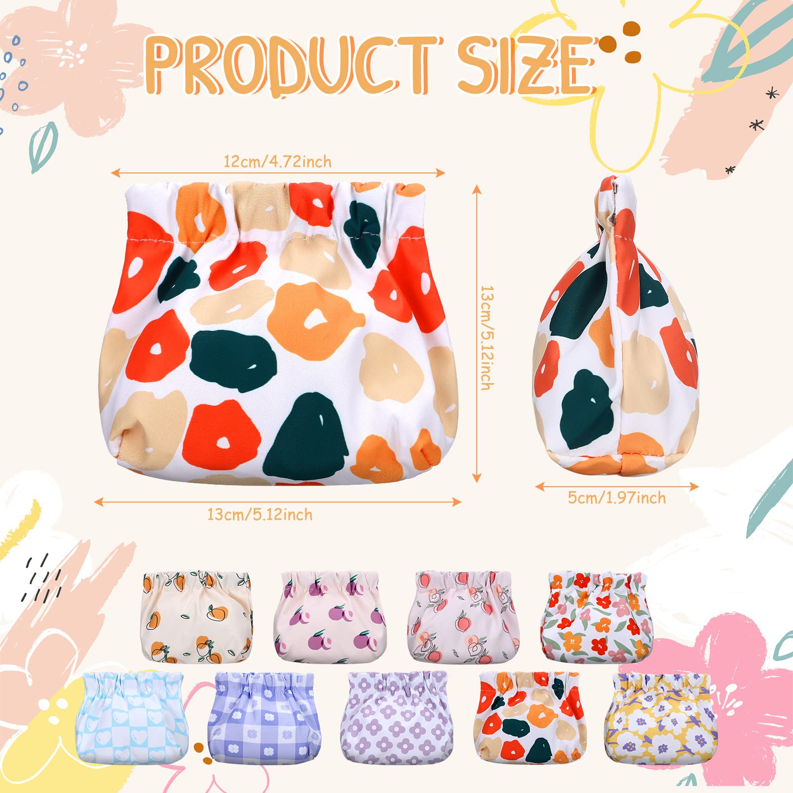 Buryeah pochette maquillage sans zip avec joint métallique pour sécurité.