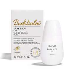 Bushbalm Bermuda Oil, bouteille prête à l'emploi pour application après rasage.