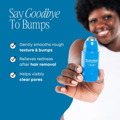 Bushbalm Roller Rescue roll-on application on skin for even coverage.