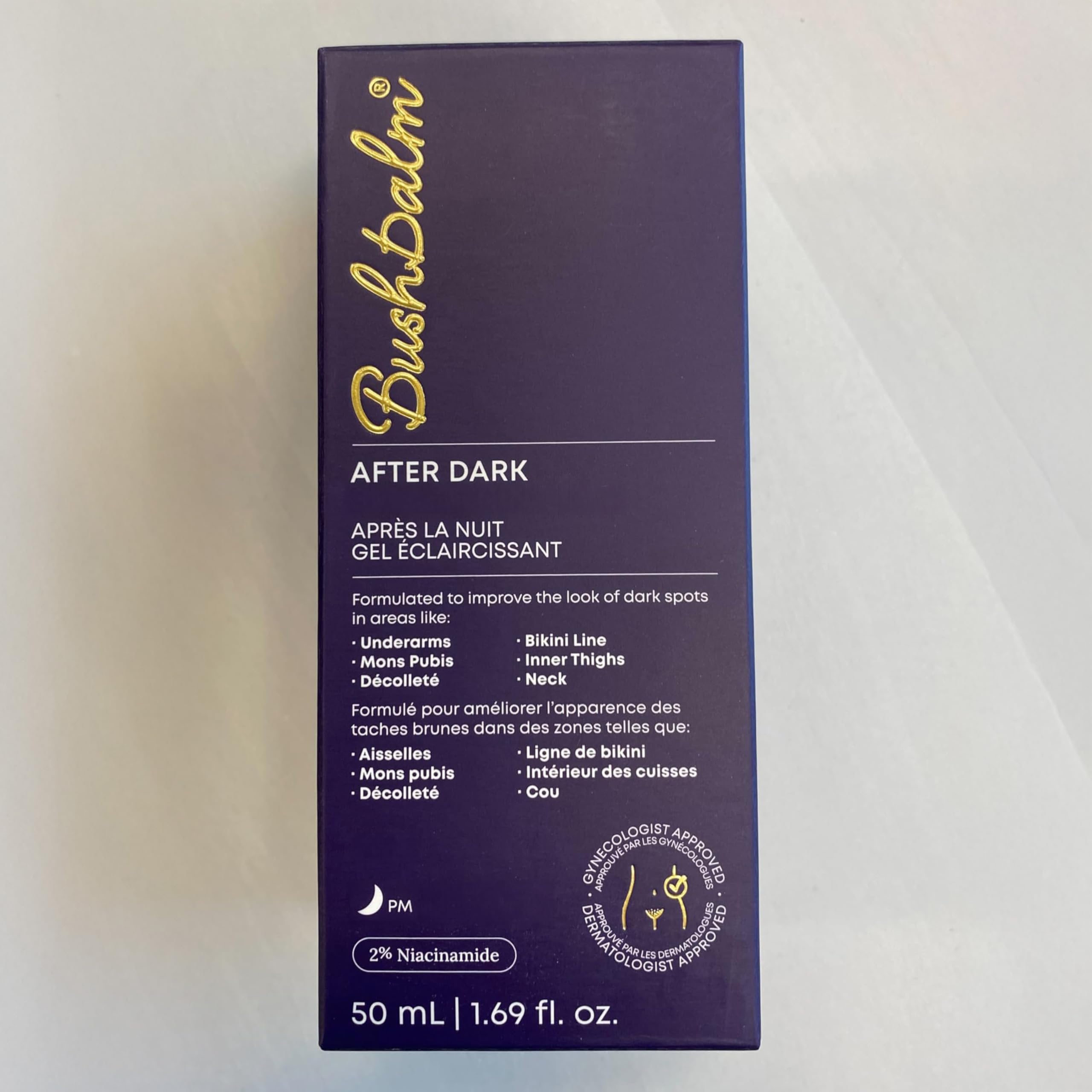 Soin aisselles Bushbalm; texture douce pour un teint plus uniforme.