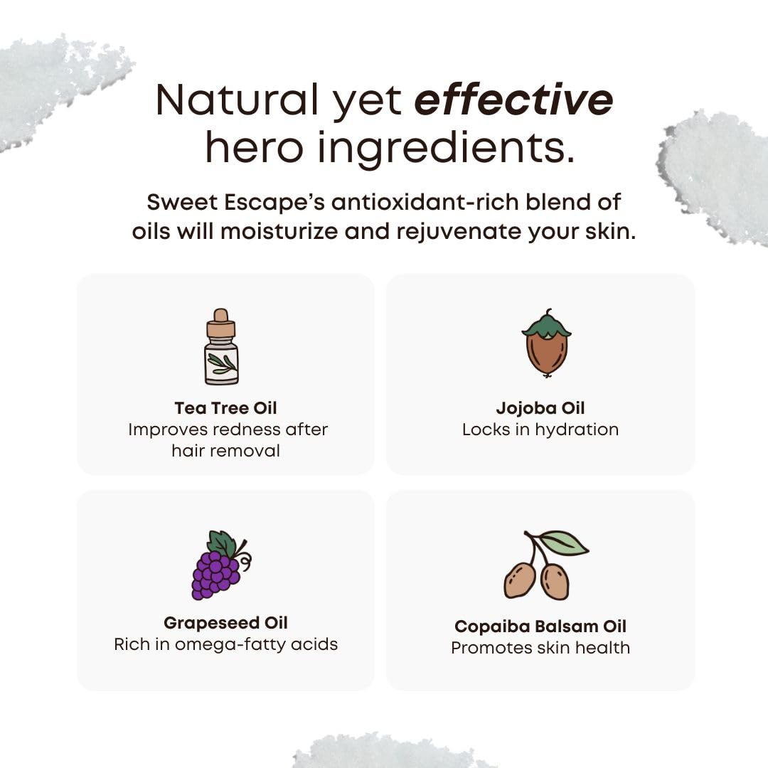 Application sous la douche en mouvement circulaire pour une exfoliation efficace.