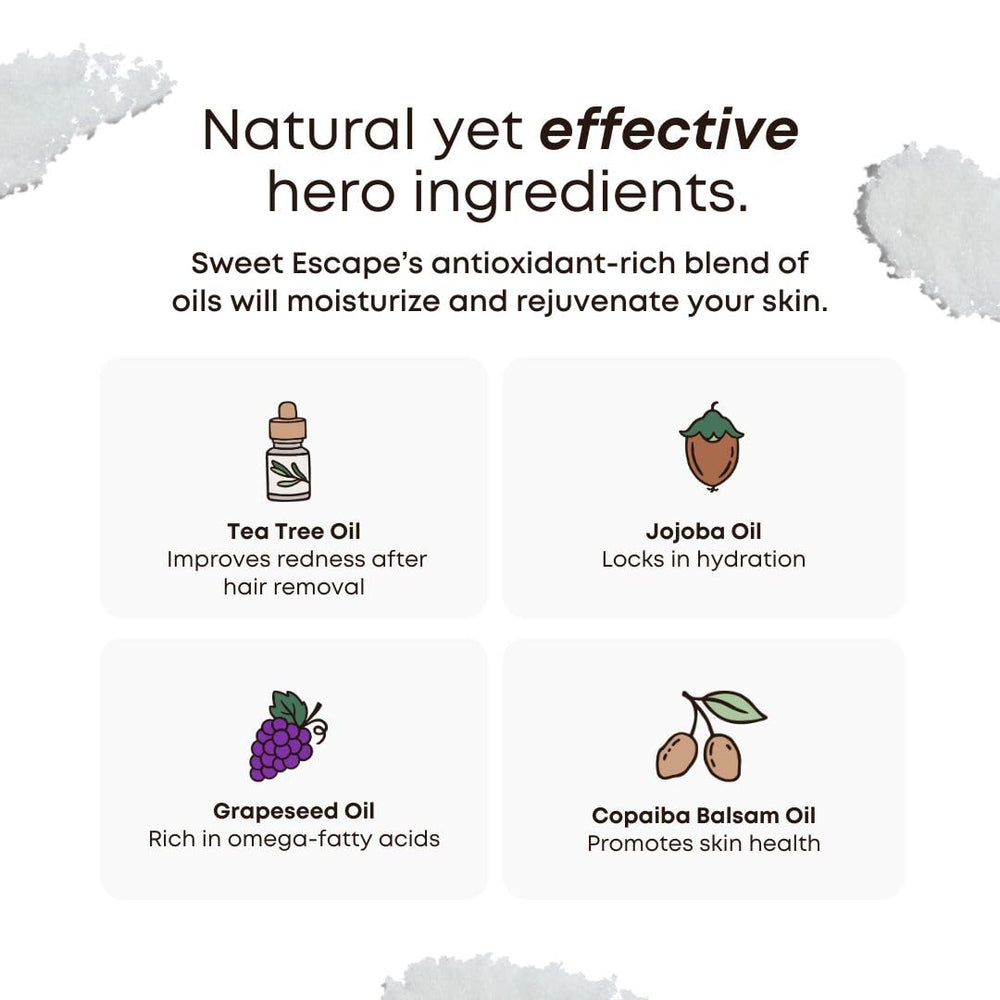 Application sous la douche en mouvement circulaire pour une exfoliation efficace.
