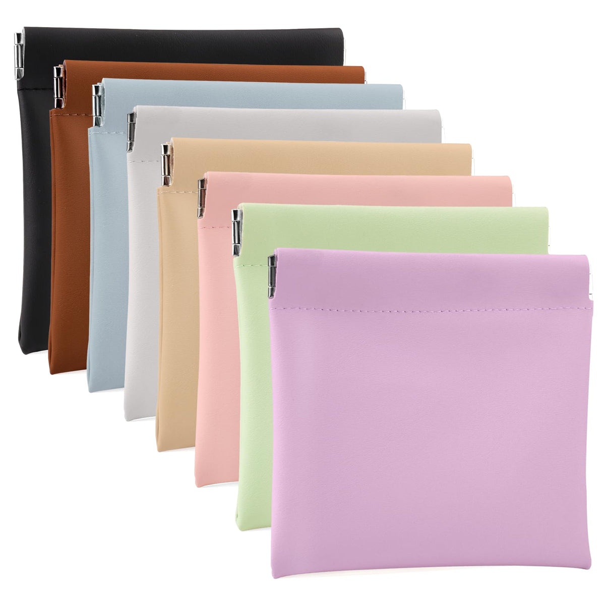 Pochette BUSOHA avec fermeture pression, accès rapide.
