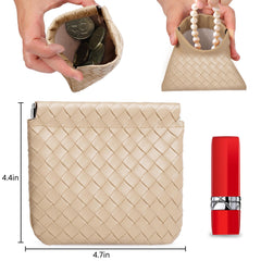 BUSOHA pochette maquillage mini rose, accessoire léger pour sac à main