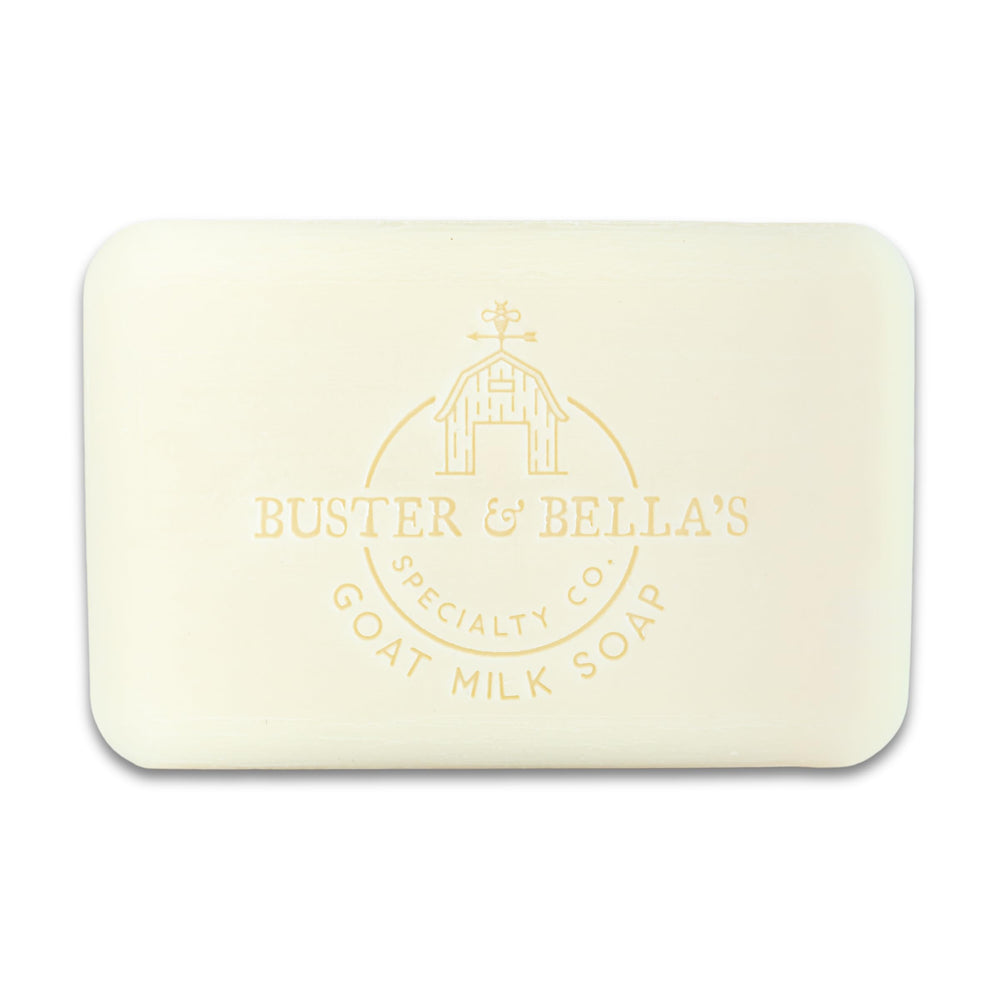 Ingrédients lait chèvre du savon Buster & Bella's pour un soin naturel.