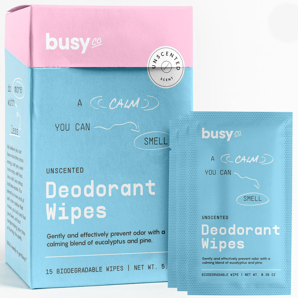 BUSYCO Calm Line lingettes sans parfum, fraîcheur durable au quotidien.