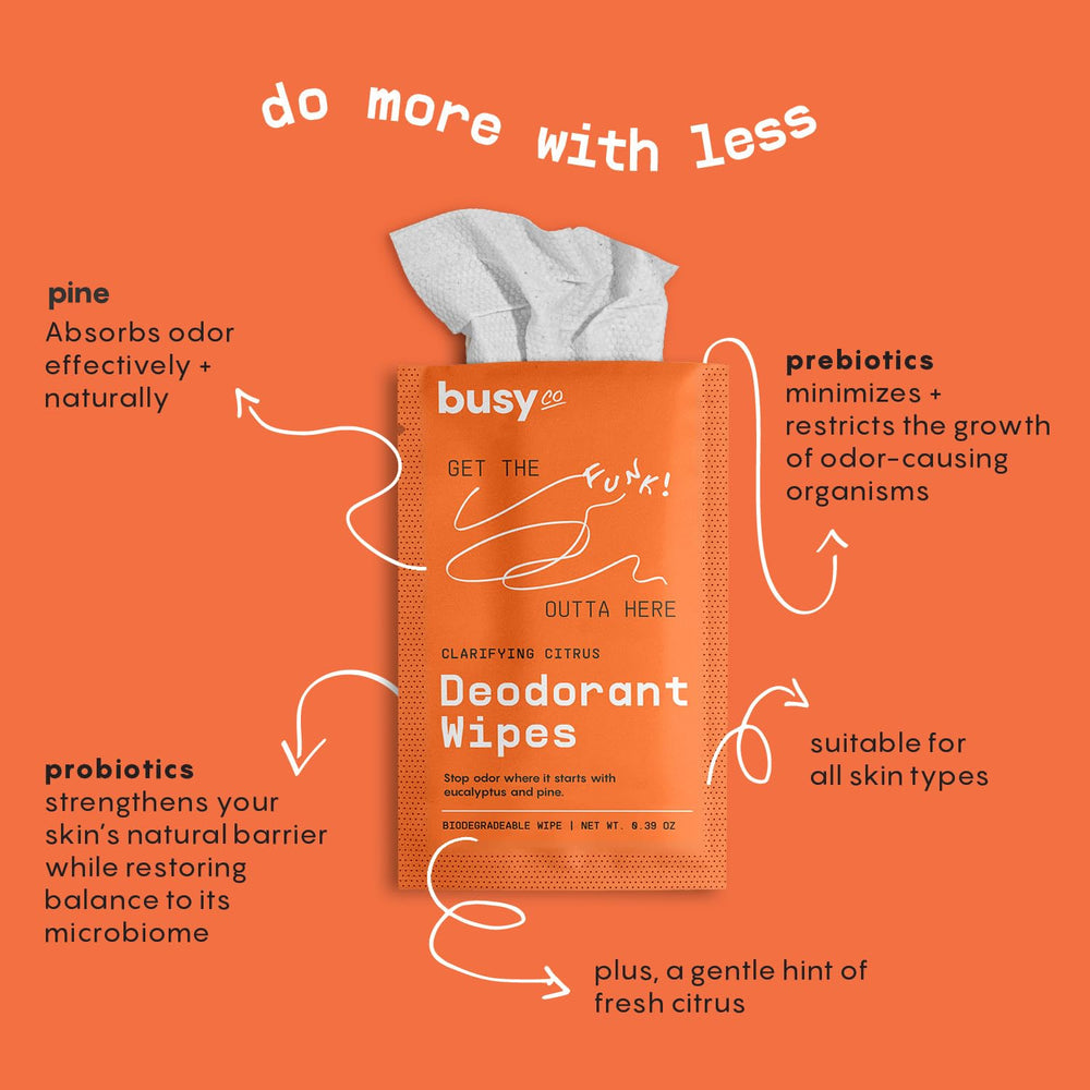 Ingrédients naturels du BUSYCO Refresh Line: zinc et probiotiques