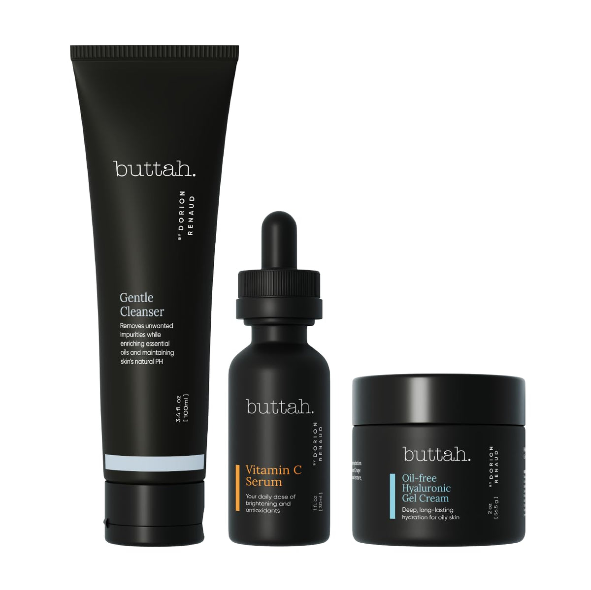 Buttah Skin par Dorion Renaud — gel hydratant sans huile, hydratation légère et durable.