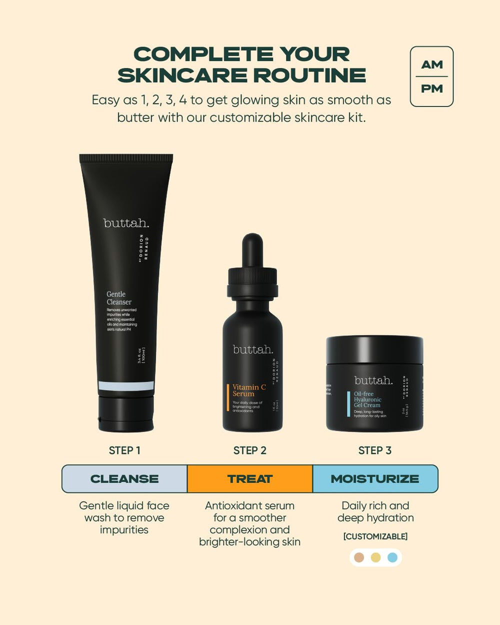 Buttah Skin par Dorion Renaud — texture gel légère et absorption rapide.