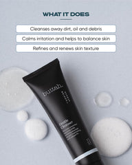 Application en massage Buttah Skin pour déloger impuretés et sébum.