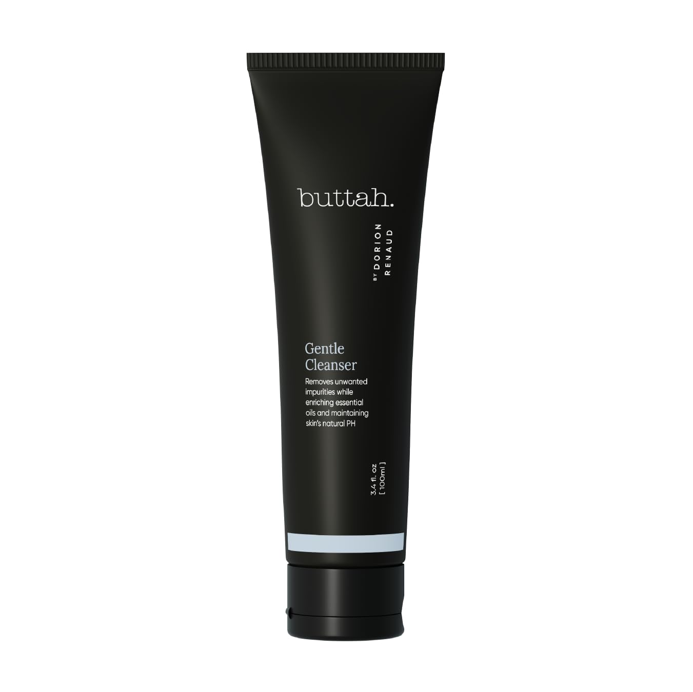 Buttah Skin par Dorion Renaud: bouteille nettoyant visage clarifiant pour usage quotidien.