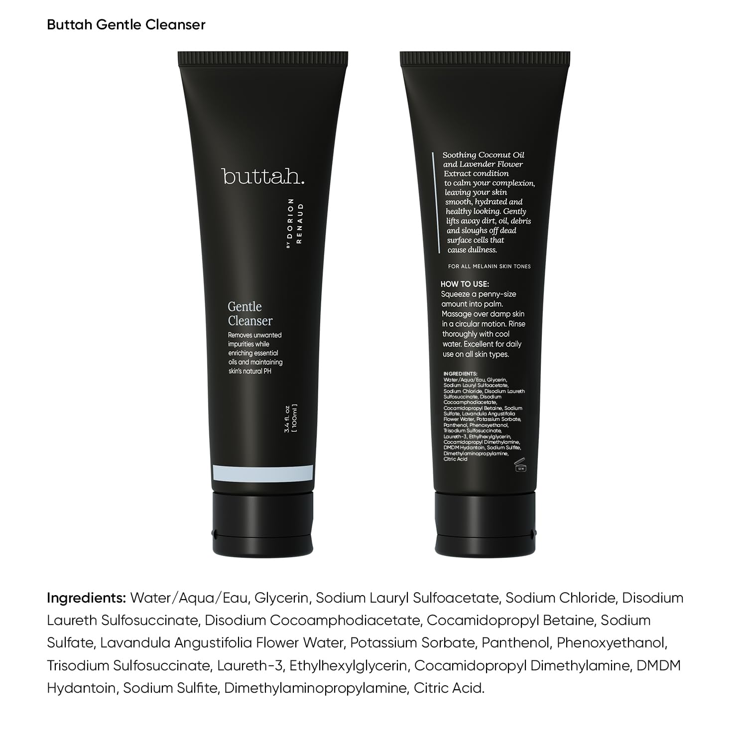 Nettoyant Clarifiant Buttah Skin offrant une sensation de fraîcheur.