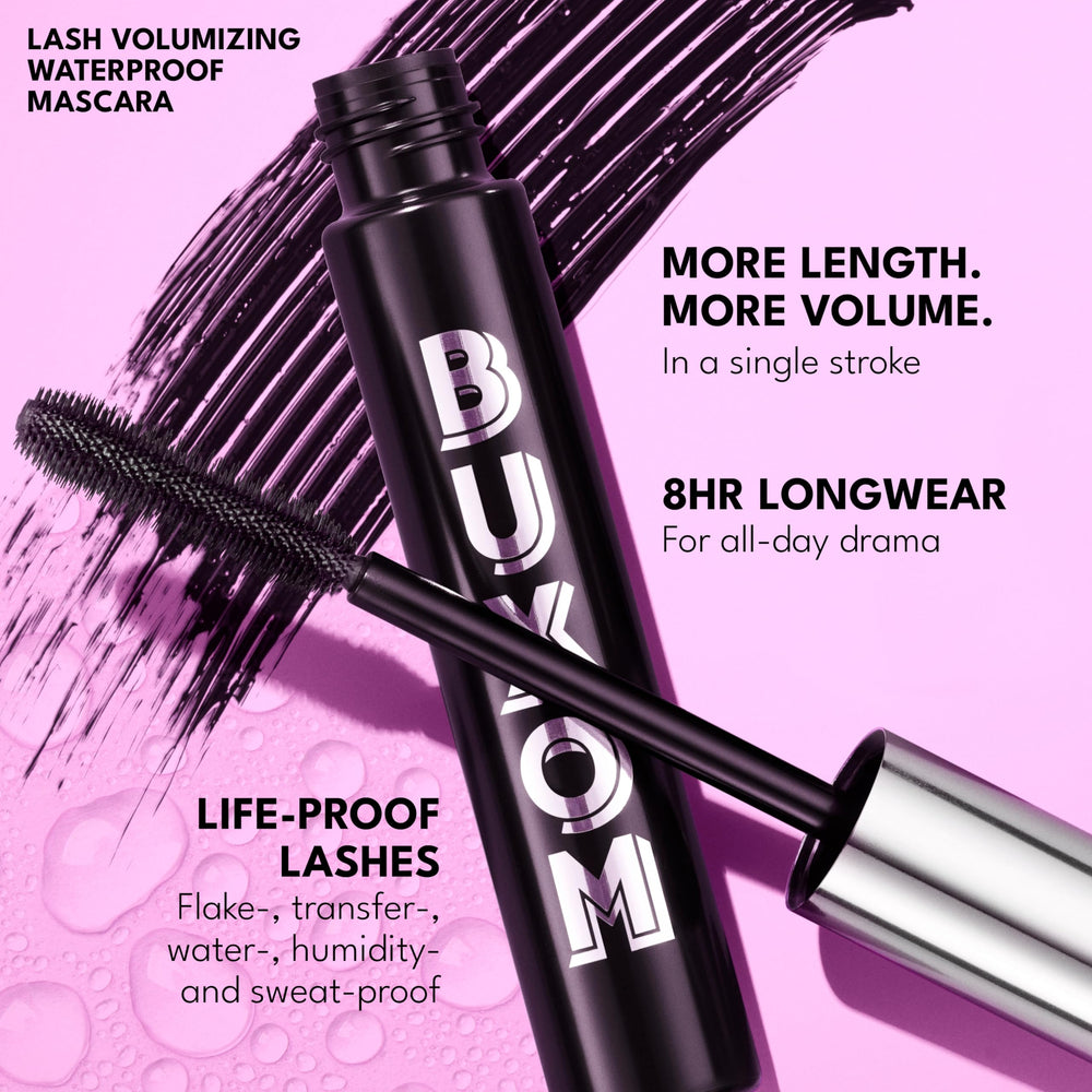 Buxom Mascara noir, cils nourris par vitamines et antioxydants.