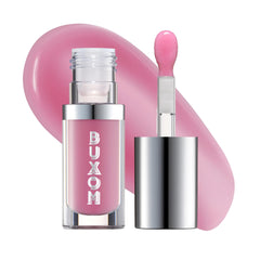 Buxom Dolly huile lèvres brillant non collant offrant hydratation durable et brillance intense.